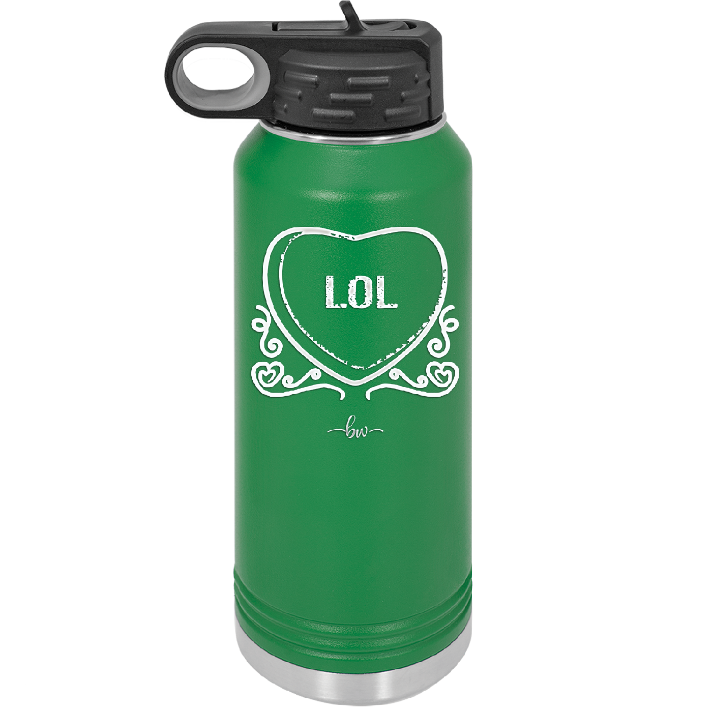 Candy Heart LOL - Laser Engraved Stainless Steel Drinkware - 1759 -