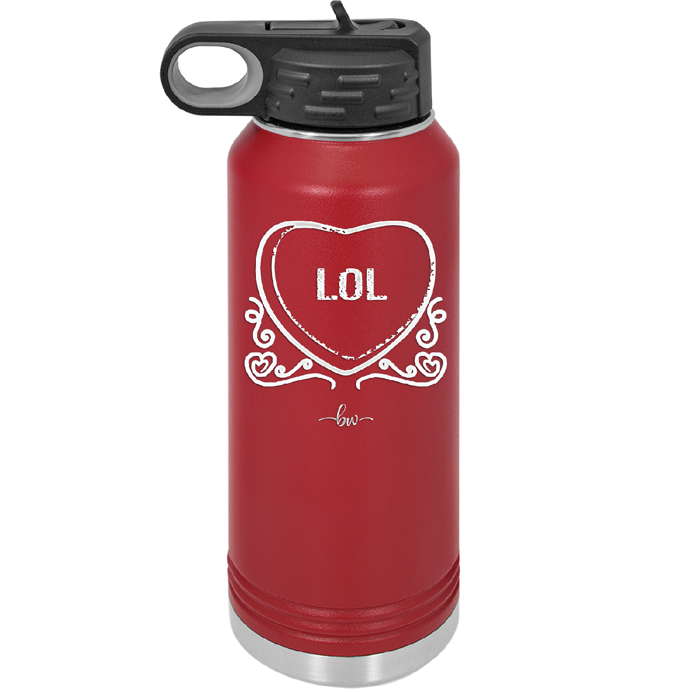 Candy Heart LOL - Laser Engraved Stainless Steel Drinkware - 1759 -