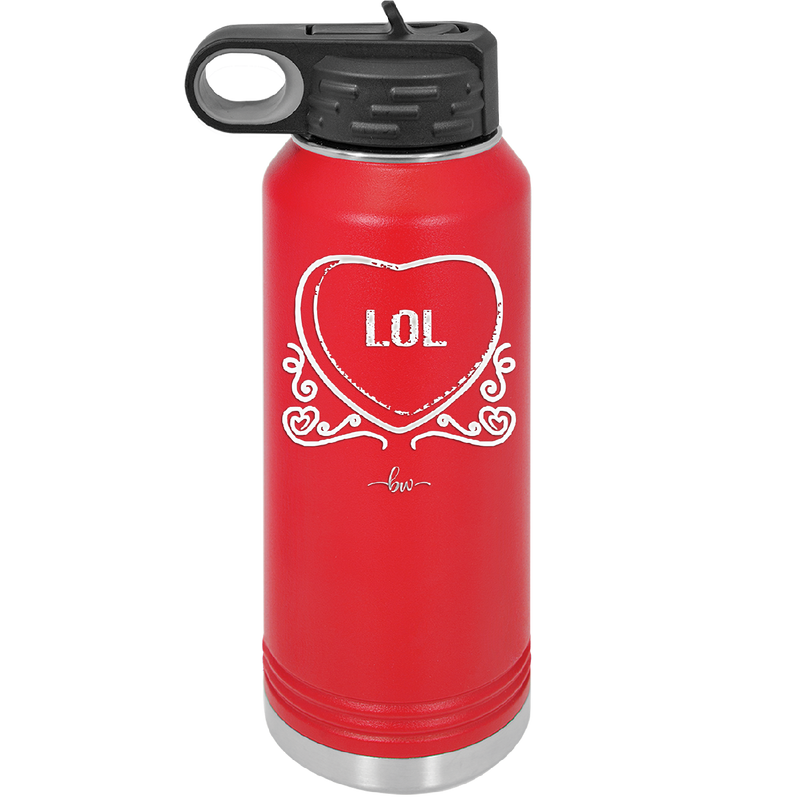 Candy Heart LOL - Laser Engraved Stainless Steel Drinkware - 1759 -