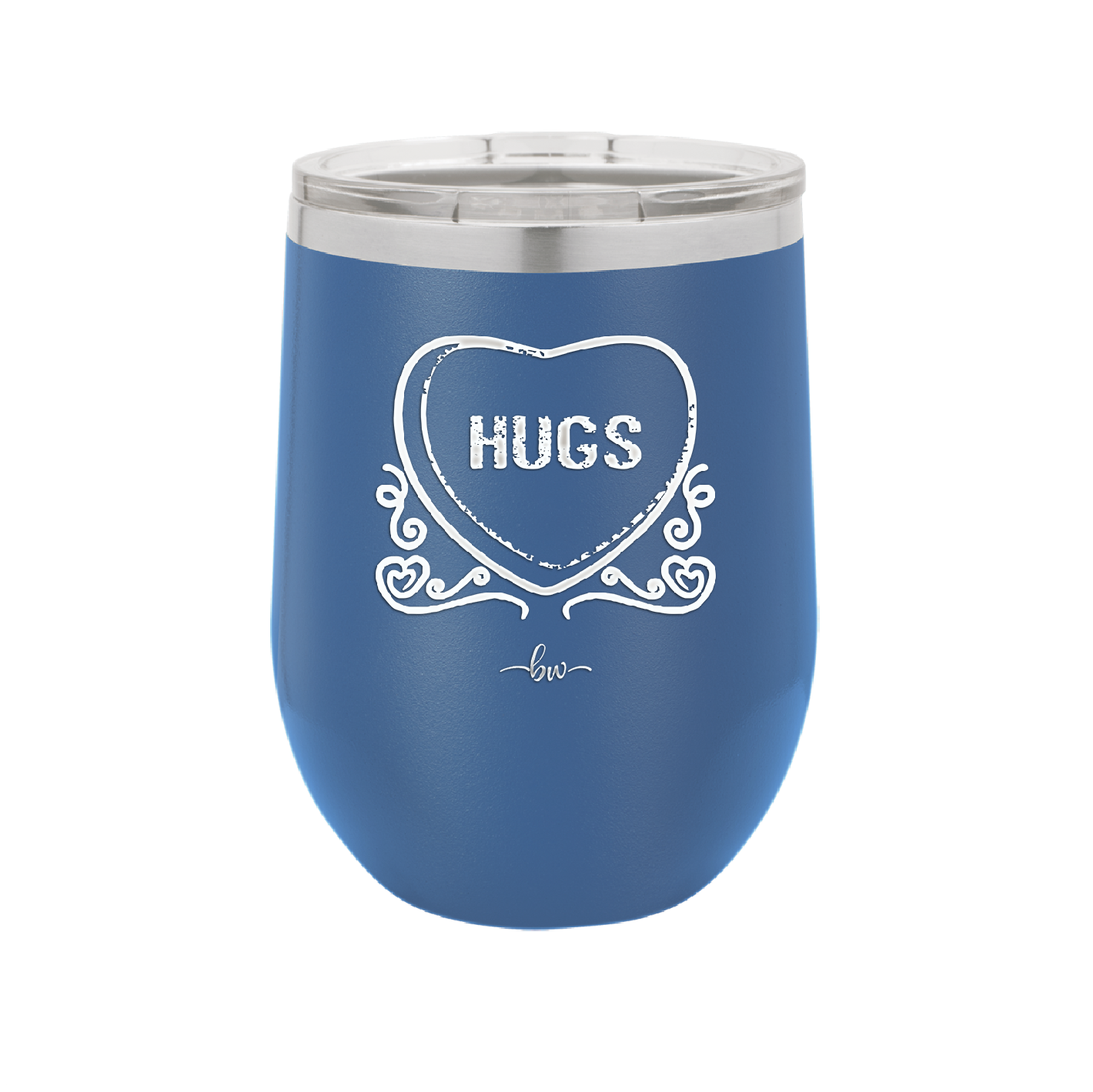 Candy Heart Hugs - Laser Engraved Stainless Steel Drinkware - 1760 -