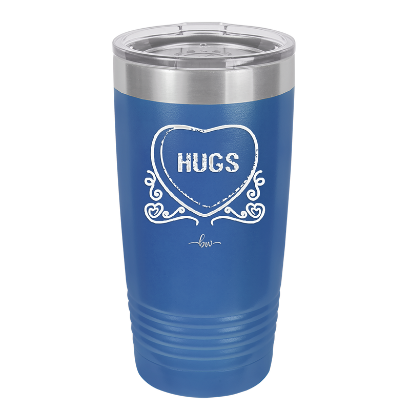 Candy Heart Hugs - Laser Engraved Stainless Steel Drinkware - 1760 -