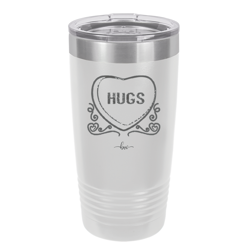 Candy Heart Hugs - Laser Engraved Stainless Steel Drinkware - 1760 -