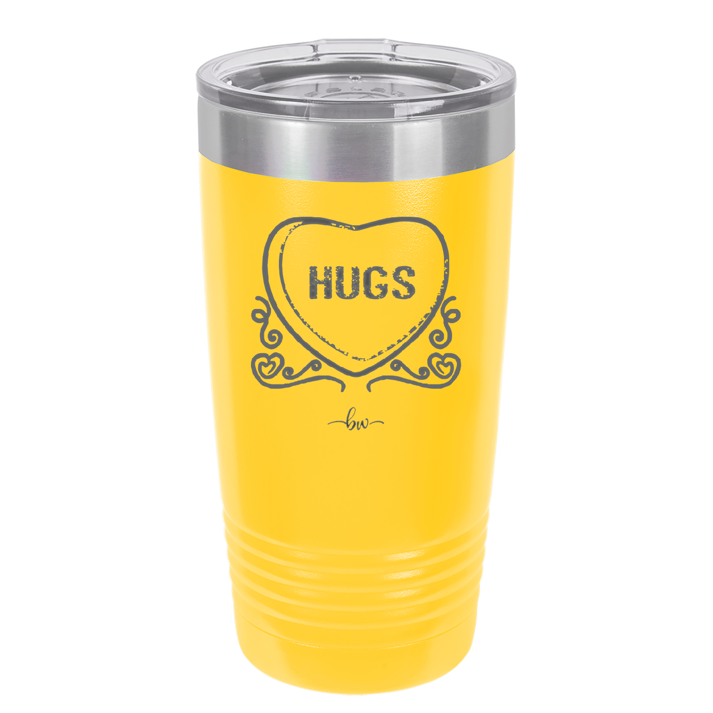 Candy Heart Hugs - Laser Engraved Stainless Steel Drinkware - 1760 -