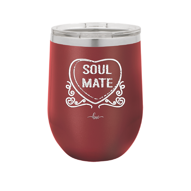 Candy Heart Soul Mate - Laser Engraved Stainless Steel Drinkware - 1763 -
