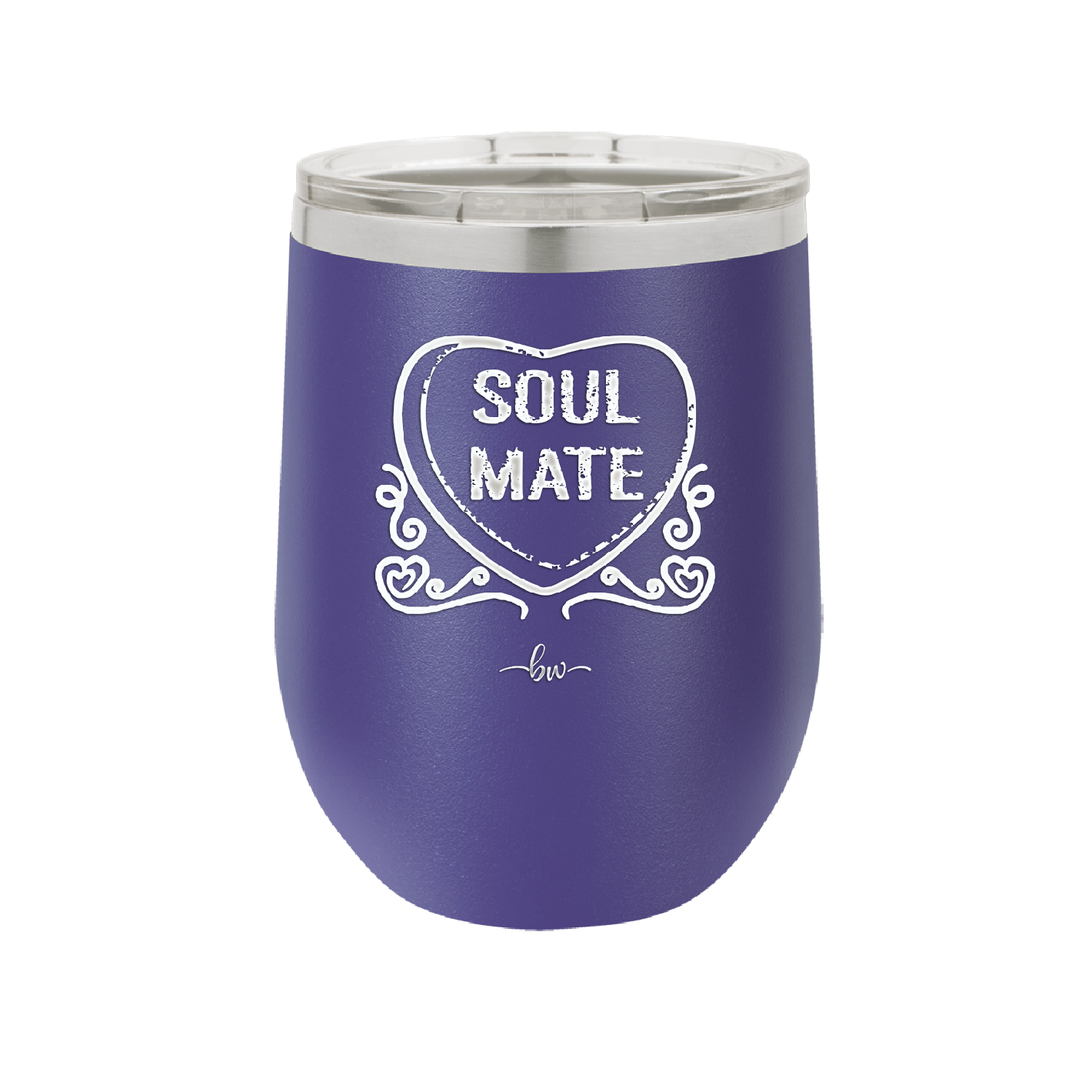 Candy Heart Soul Mate - Laser Engraved Stainless Steel Drinkware - 1763 -