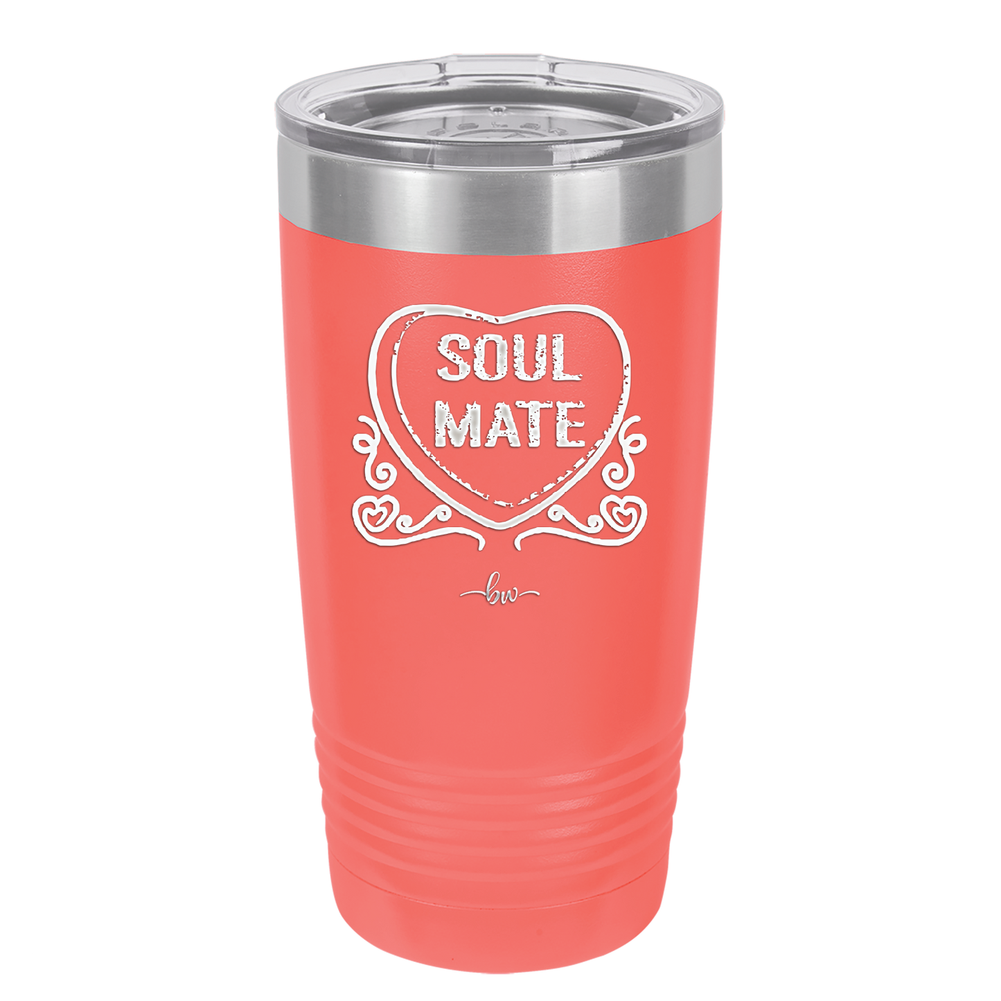 Candy Heart Soul Mate - Laser Engraved Stainless Steel Drinkware - 1763 -