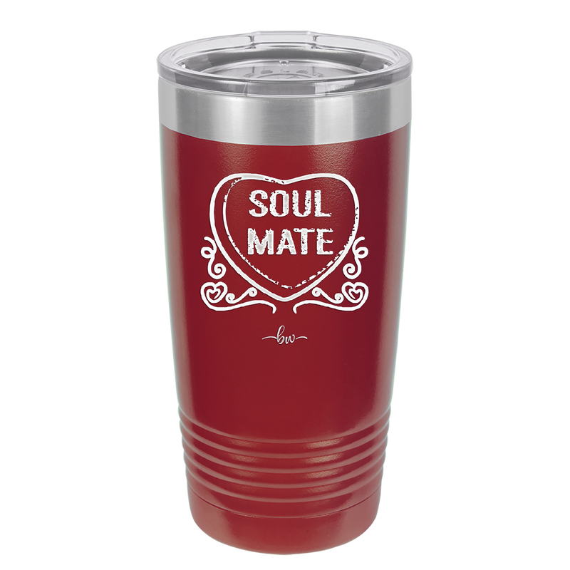 Candy Heart Soul Mate - Laser Engraved Stainless Steel Drinkware - 1763 -