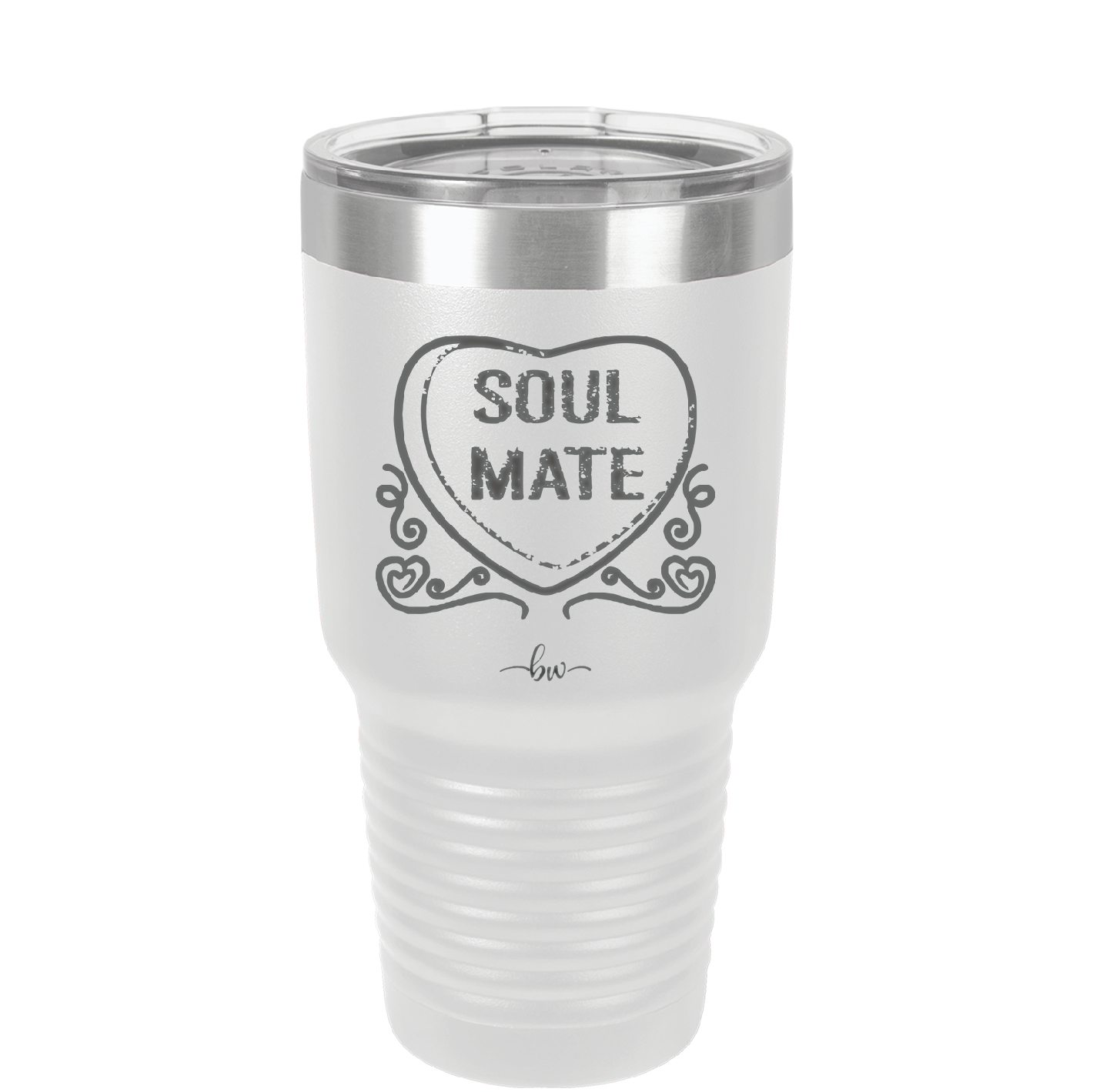 Candy Heart Soul Mate - Laser Engraved Stainless Steel Drinkware - 1763 -