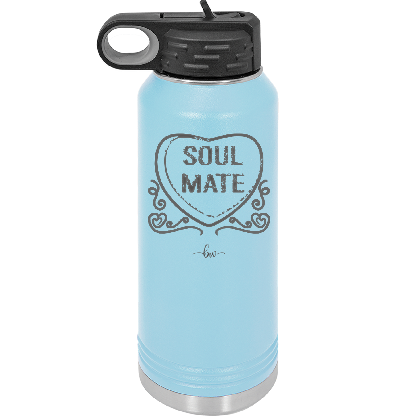Candy Heart Soul Mate - Laser Engraved Stainless Steel Drinkware - 1763 -