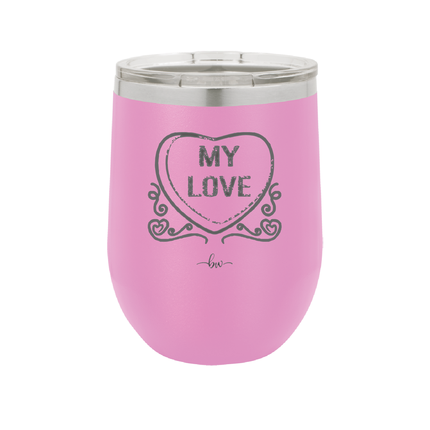 Candy Heart My Love - Laser Engraved Stainless Steel Drinkware - 1764 -