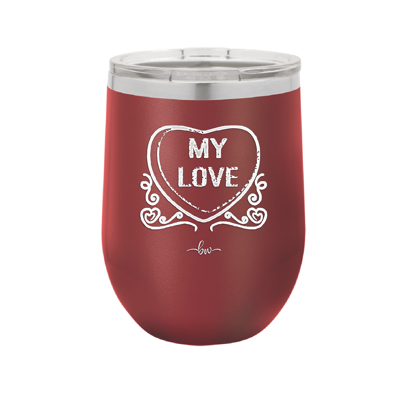 Candy Heart My Love - Laser Engraved Stainless Steel Drinkware - 1764 -