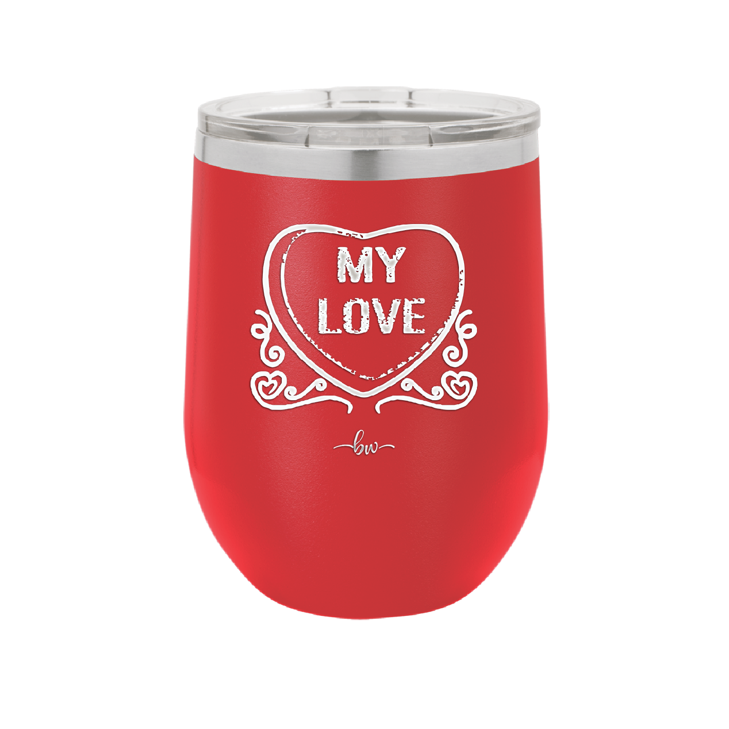 Candy Heart My Love - Laser Engraved Stainless Steel Drinkware - 1764 -