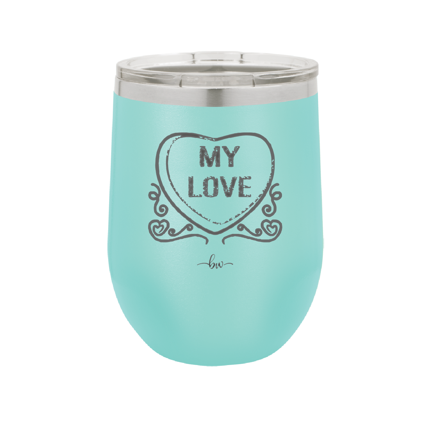 Candy Heart My Love - Laser Engraved Stainless Steel Drinkware - 1764 -