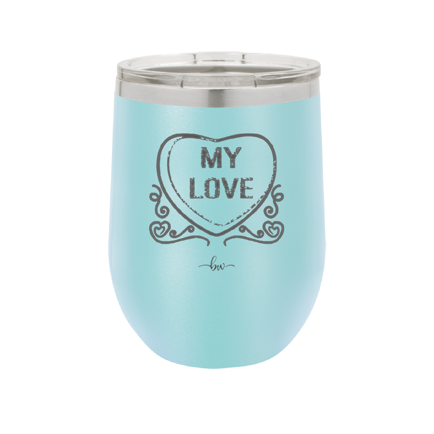 Candy Heart My Love - Laser Engraved Stainless Steel Drinkware - 1764 -
