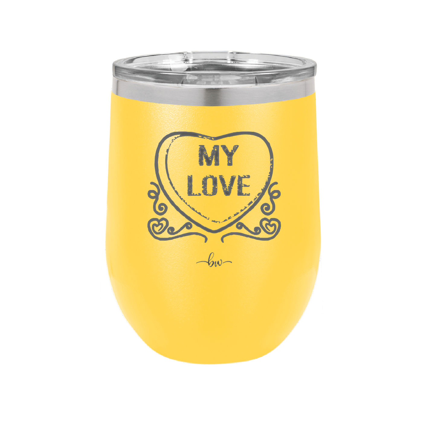 Candy Heart My Love - Laser Engraved Stainless Steel Drinkware - 1764 -