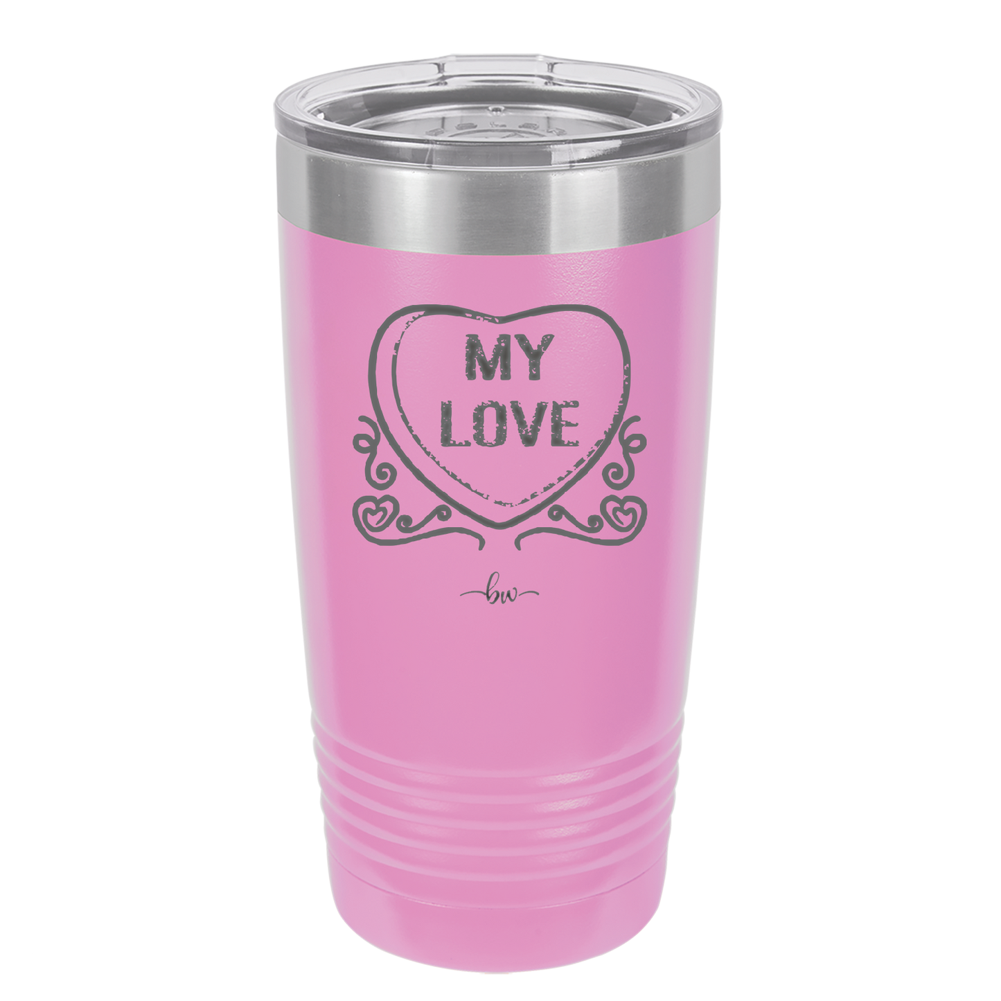 Candy Heart My Love - Laser Engraved Stainless Steel Drinkware - 1764 -