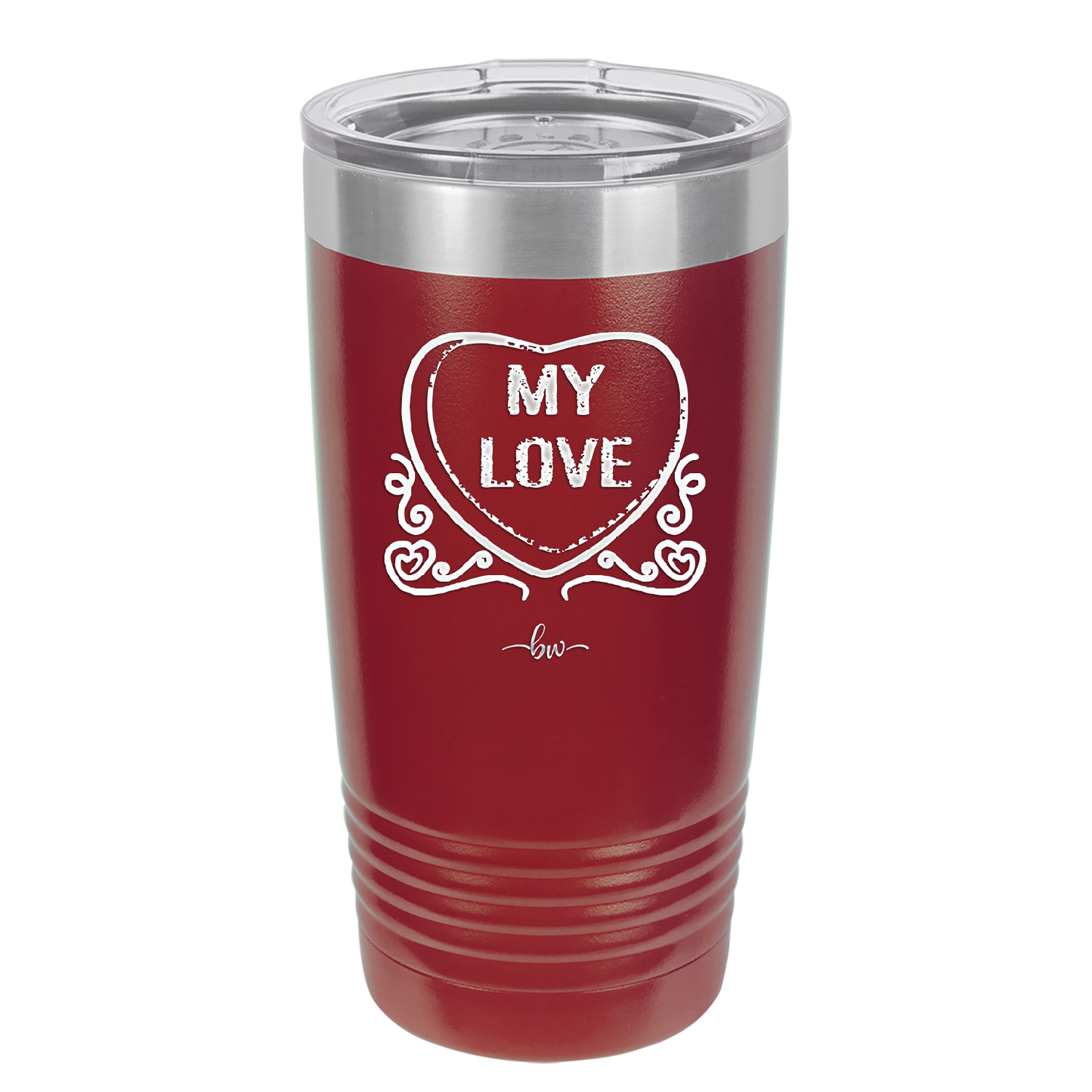Candy Heart My Love - Laser Engraved Stainless Steel Drinkware - 1764 -