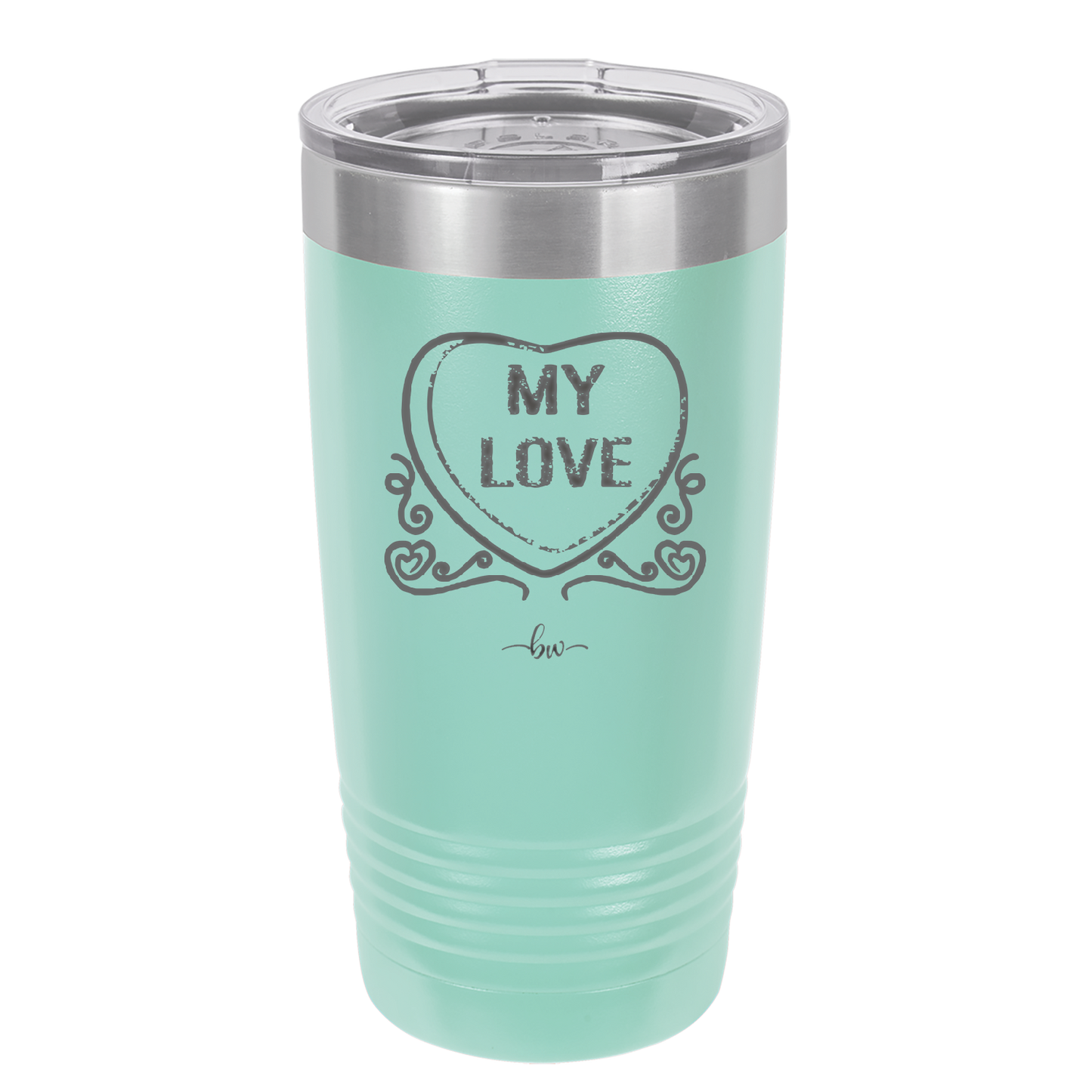 Candy Heart My Love - Laser Engraved Stainless Steel Drinkware - 1764 -