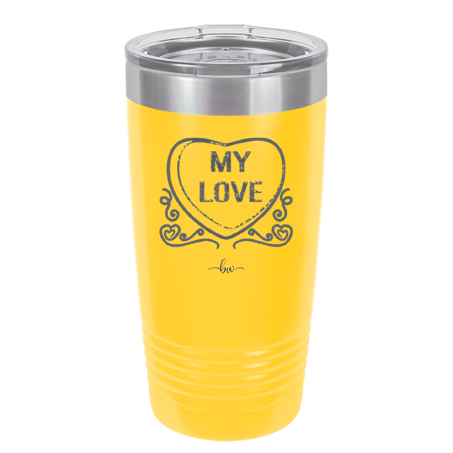 Candy Heart My Love - Laser Engraved Stainless Steel Drinkware - 1764 -