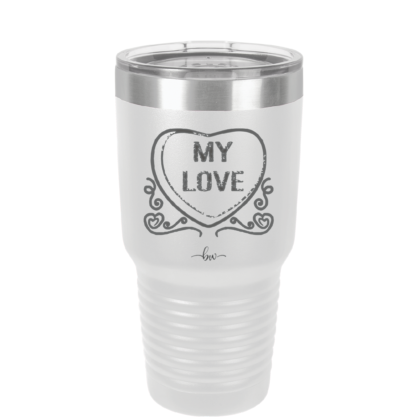 Candy Heart My Love - Laser Engraved Stainless Steel Drinkware - 1764 -