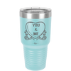 Candy Heart You & Me - Laser Engraved Stainless Steel Drinkware - 1767 -