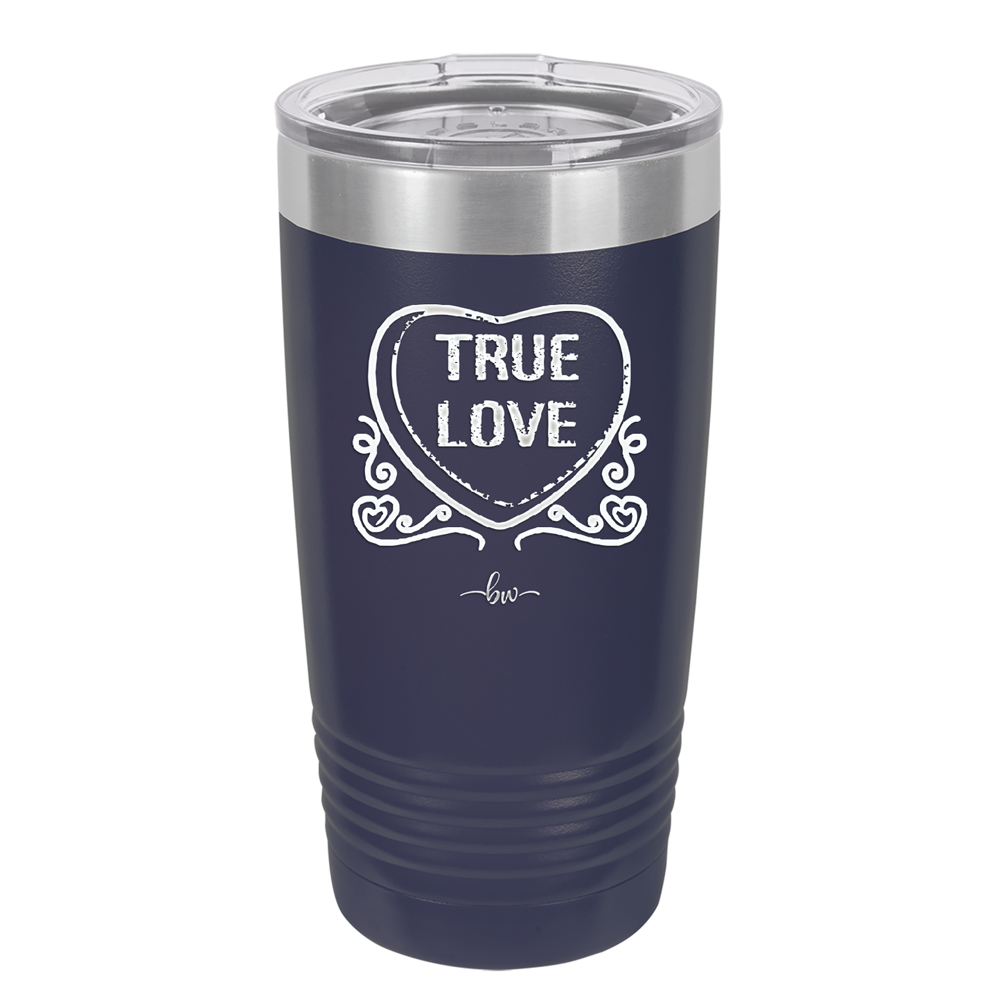 Candy Heart True Love - Laser Engraved Stainless Steel Drinkware - 1769 -