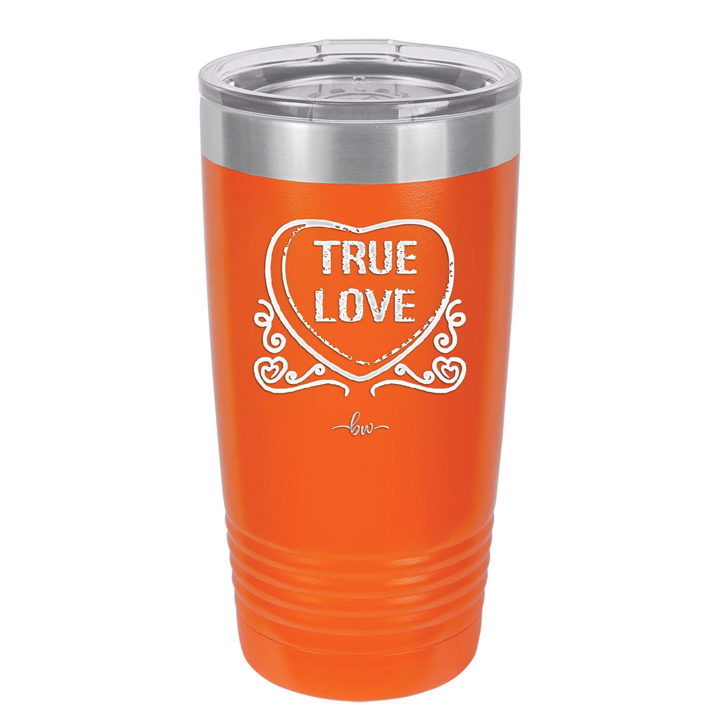 Candy Heart True Love - Laser Engraved Stainless Steel Drinkware - 1769 -