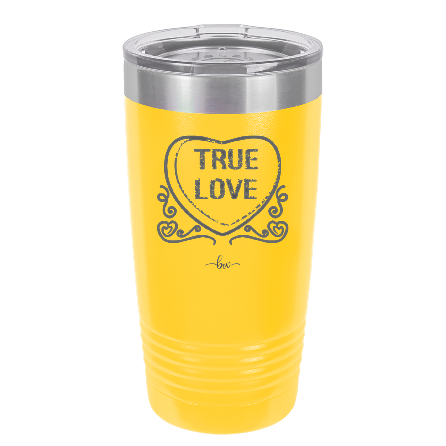 Candy Heart True Love - Laser Engraved Stainless Steel Drinkware - 1769 -