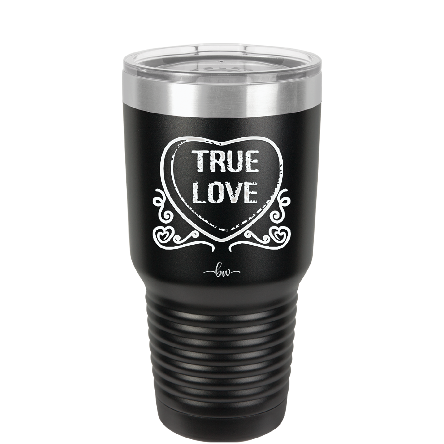 Candy Heart True Love - Laser Engraved Stainless Steel Drinkware - 1769 -