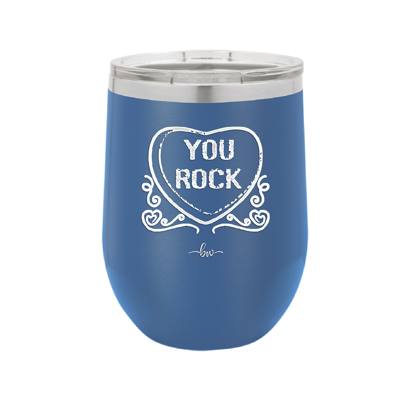 Candy Heart You Rock - Laser Engraved Stainless Steel Drinkware - 1771 -