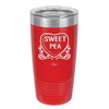 Candy Heart Sweet Pea - Laser Engraved Stainless Steel Drinkware - 1772 -