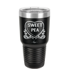 Candy Heart Sweet Pea - Laser Engraved Stainless Steel Drinkware - 1772 -