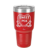 Candy Heart Sweet Pea - Laser Engraved Stainless Steel Drinkware - 1772 -