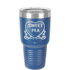 Candy Heart Sweet Pea - Laser Engraved Stainless Steel Drinkware - 1772 -