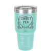 Candy Heart Sweet Pea - Laser Engraved Stainless Steel Drinkware - 1772 -