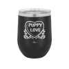 Candy Heart Puppy Love - Laser Engraved Stainless Steel Drinkware - 1773 -