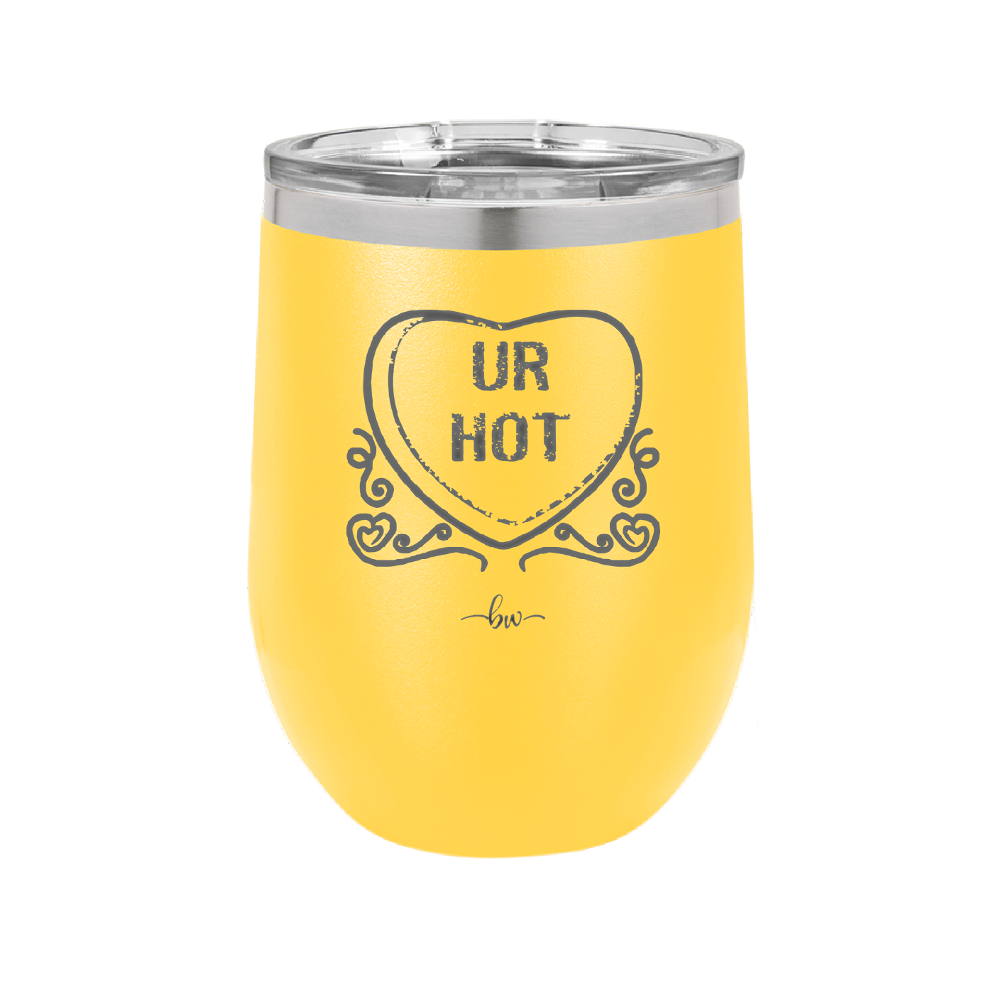 Candy Heart Ur Hot - Laser Engraved Stainless Steel Drinkware - 1776 -
