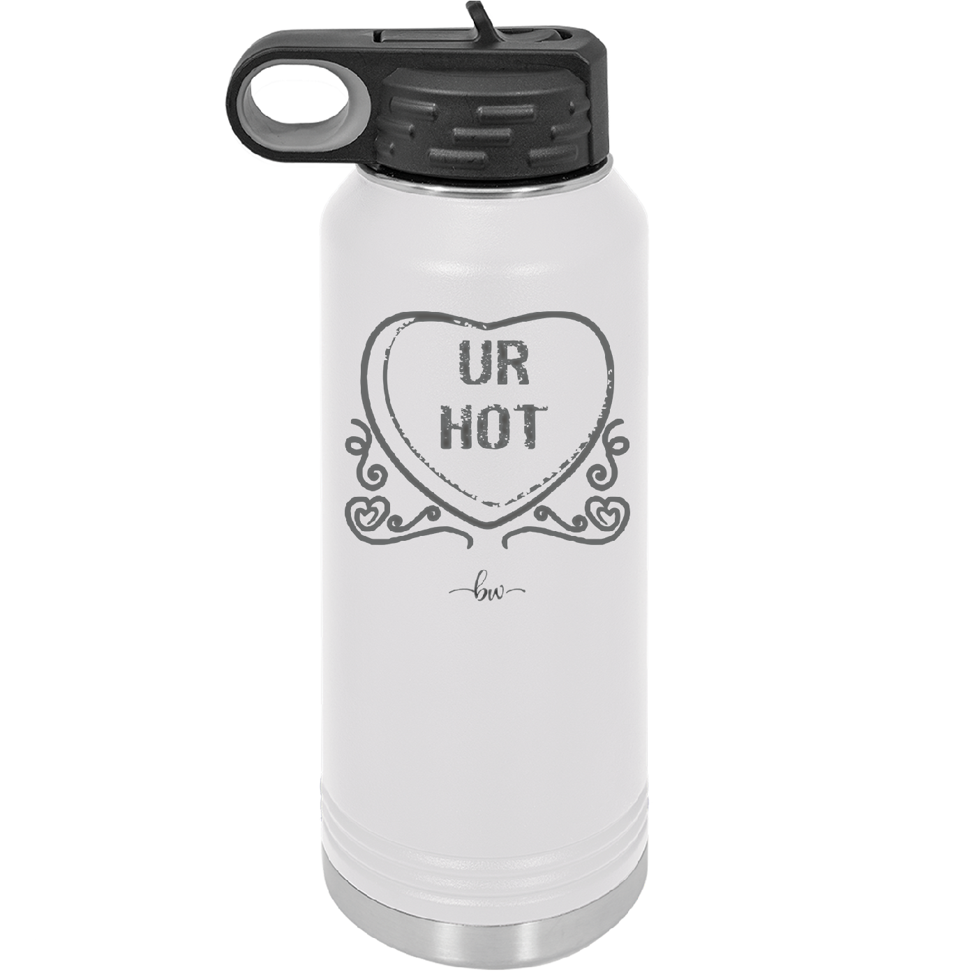 Candy Heart Ur Hot - Laser Engraved Stainless Steel Drinkware - 1776 -