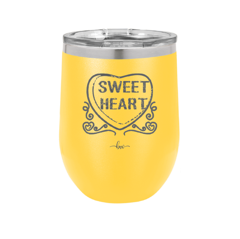 Candy Heart Sweet Heart - Laser Engraved Stainless Steel Drinkware - 1777 -