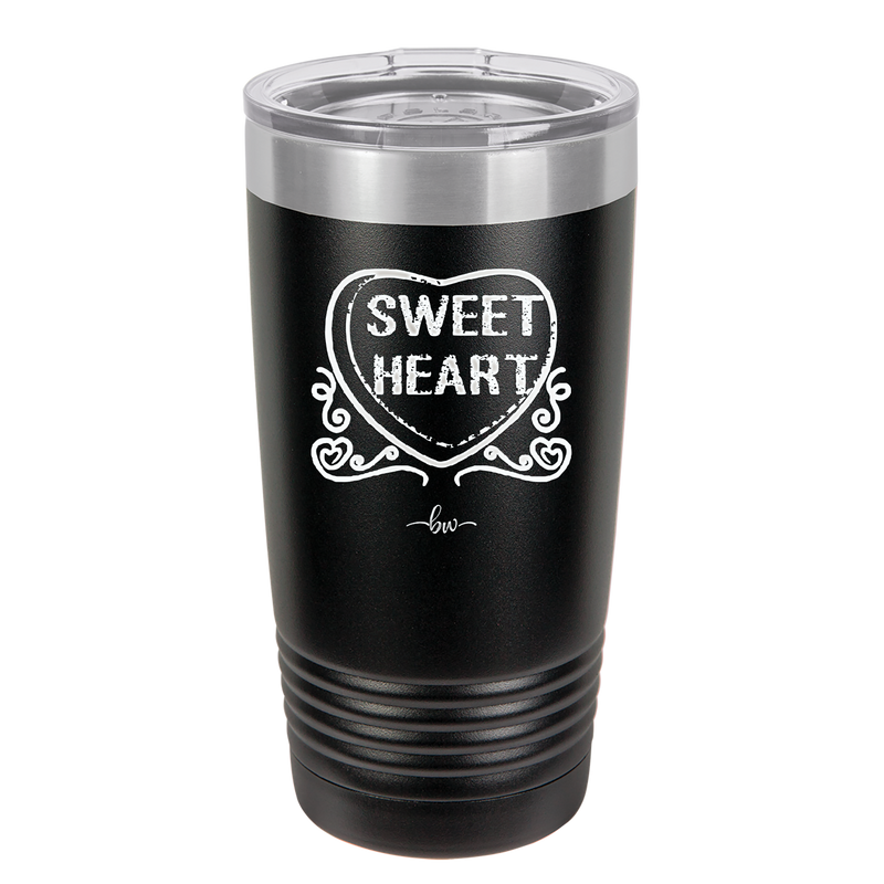 Candy Heart Sweet Heart - Laser Engraved Stainless Steel Drinkware - 1777 -