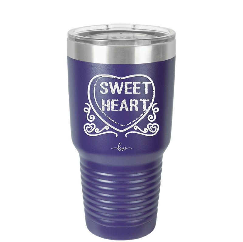 Candy Heart Sweet Heart - Laser Engraved Stainless Steel Drinkware - 1777 -