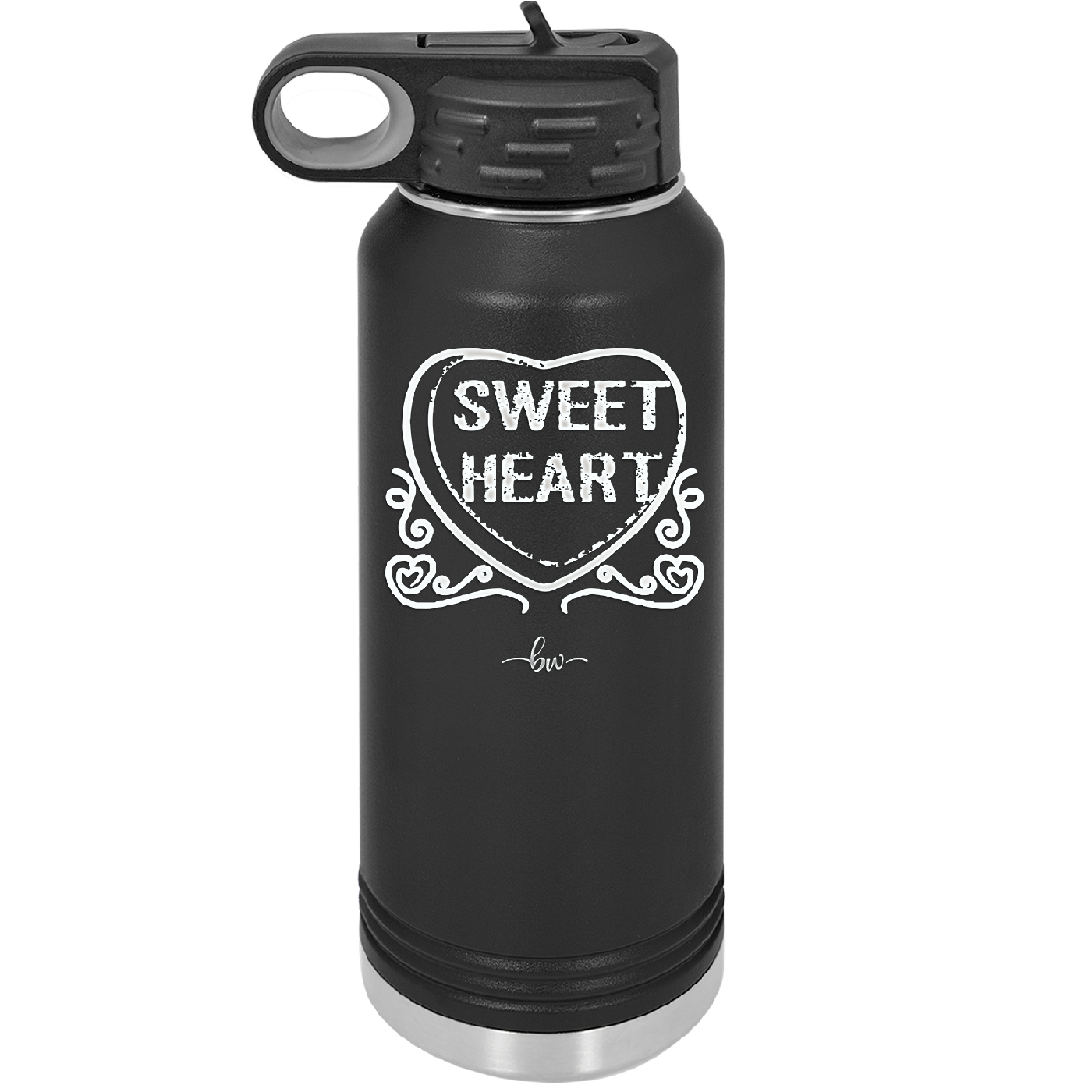 Candy Heart Sweet Heart - Laser Engraved Stainless Steel Drinkware - 1777 -