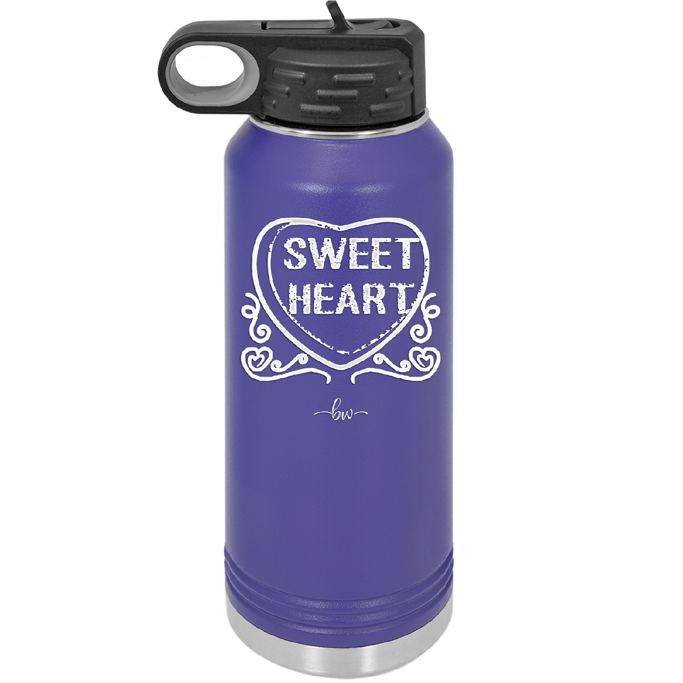 Candy Heart Sweet Heart - Laser Engraved Stainless Steel Drinkware - 1777 -
