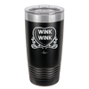 Candy Heart Wink Wink - Laser Engraved Stainless Steel Drinkware - 1778 -
