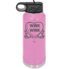 Candy Heart Wink Wink - Laser Engraved Stainless Steel Drinkware - 1778 -
