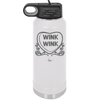 Candy Heart Wink Wink - Laser Engraved Stainless Steel Drinkware - 1778 -