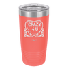 Candy Heart Crazy 4 U - Laser Engraved Stainless Steel Drinkware - 1779 -