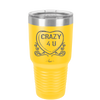 Candy Heart Crazy 4 U - Laser Engraved Stainless Steel Drinkware - 1779 -