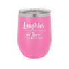 Laughter is the Best Medicine. Or Beer. Maybe it's Beer - Laser Engraved Stainless Steel Drinkware - 1781 -