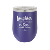 Laughter is the Best Medicine. Or Beer. Maybe it's Beer - Laser Engraved Stainless Steel Drinkware - 1781 -
